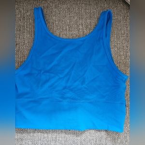 Lululemon Training Power Pivot Ribbed Tank Top Poolside , size 12, euc